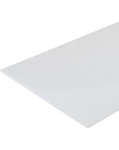 Стеновая панель ПВХ Белый глянец 3000x250x5 мм 0 75 м Рсп