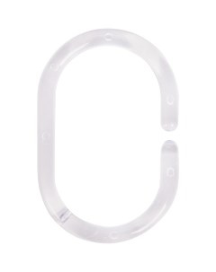 Кольца для шторок пластиковые цвет прозрачный 12 шт Sensea