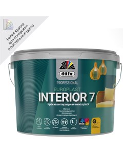 Краска для стен и потолков водно дисперсионная Europlast 7 Interior цвет белый 10 л Dufa