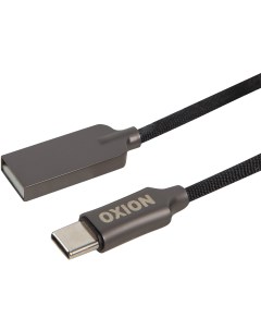 Кабель USB Type C 1 м цвет черный Oxion
