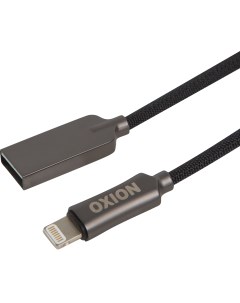 Кабель USB Lightning 1 м цвет черный Oxion