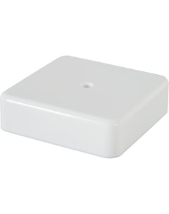 Распределительная коробка открытая 75 75 20 мм 2 ввода IP20 цвет белый Iek