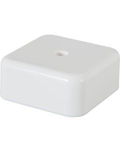 Распределительная коробка открытая 50x50x20 мм 2 ввода IP20 цвет белый Iek
