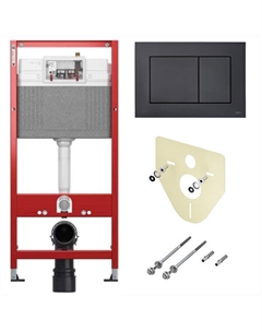 Комплект инсталляции 4в1 base BASE 2.0 K440407 с панелью смыва ТЕСЕnow, цвет черный матовый Tece
