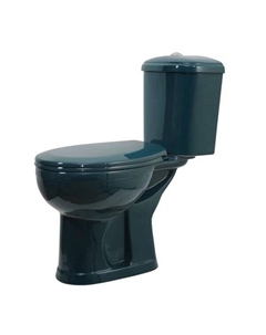Унитаз-компакт Дора-Антивсплеск зеленый с крышкой Оскольская керамика