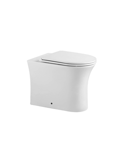 Унитаз приставной AT01200 безободковый, белый Agger