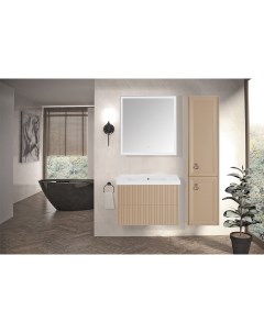 Мебель для ванной комнаты Риола 80 см напольная капучино Asb-woodline