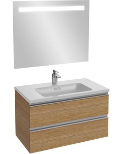 Мебель для ванной комнаты Vox 80 коричневая 2 ящика подвесная Jacob delafon