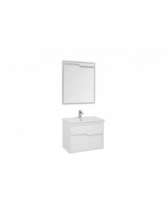 Комплект мебели Модена 75 см подвесная 2 ящика белая Aquanet