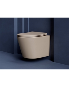Унитаз подвесной Balearica CN6000MC с сиденьем микролифт, капучино матовый Ceramica nova