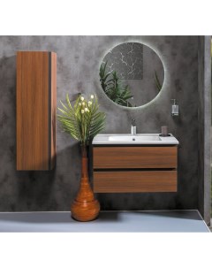 Мебель для ванной комнаты Capolda 849 085 D 80 см тёмное дерево Armadi art