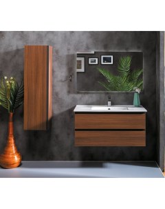 Мебель для ванной комнаты Capolda 849 100 D 100 см тёмное дерево Armadi art