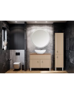 Мебель для ванной комнаты Риола 100 см напольная капучино Asb-woodline