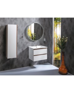 Мебель для ванной комнаты Capolda 849 065 WW 65 см белая с деревянными ручками Armadi art