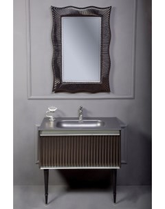 Мебель для ванной комнаты Vallessi Avantgarde 80 см черная хром Armadi art