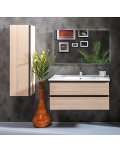 Мебель для ванной комнаты Capolda 849 100 LW 100 см светлое дерево Armadi art