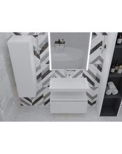 Мебель для ванной комнаты Flat 100 см белая Armadi art