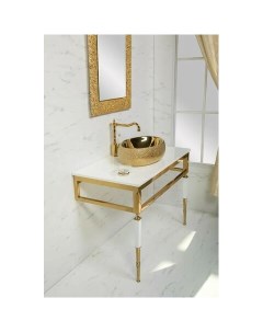 Мебель для ванной комнаты Vogue 100 см золото Armadi art