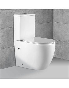 Унитаз компакт Evo VT2-34 сиденье с микролифтом, белый Vincea