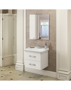 Комплект мебели Неаполь 4148729 65 см подвесная белая глянцевая Comforty
