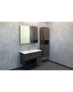 Комплект мебели Франкфурт 4150657 91 см подвесная коричневая Comforty