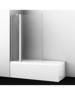 Штока для ванны Berkel 110х140 48P02 110L Matt glass Fixed стекло матовое профиль хром Wasserkraft
