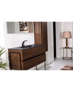 Мебель для ванной комнаты Vallessi 120 дуб темный матовый фактурный Armadi art