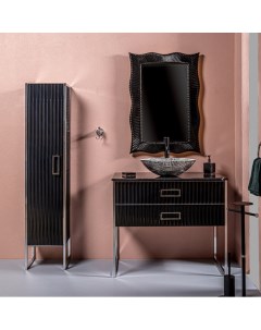 Мебель для ванной комнаты Monaco 100 черный глянец хром Armadi art