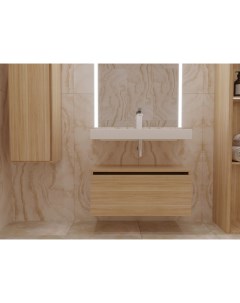 Мебель для ванной комнаты Flat 80 см дуб Armadi art
