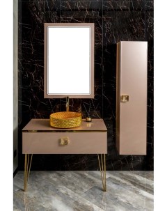Мебель для ванной комнаты Lucido 100 см бежевая Armadi art