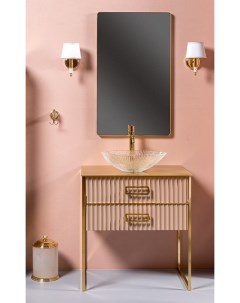 Мебель для ванной комнаты Monaco 100x74 капучино глянец золото Armadi art