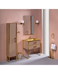 Мебель для ванной комнаты Monaco 80x84 капучино золото Armadi art