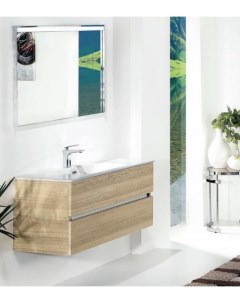 Мебель для ванной комнаты Vallessi 120 дуб светлый матовый фактурный Armadi art