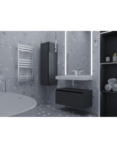 Мебель для ванной комнаты Flat 80 см антрацит матовая Armadi art