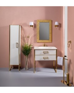 Мебель для ванной комнаты Monaco 80 белое золото Armadi art