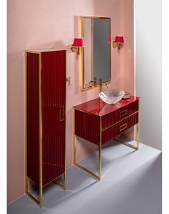 Мебель для ванной комнаты Monaco 100 бордо глянец золото Armadi art