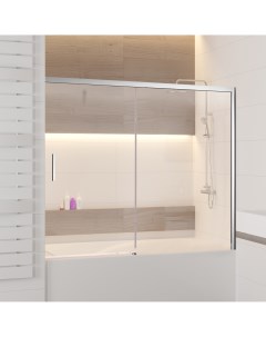Шторка для ванны Screens SC 45 180 см прозрачное стекло профиль хром Rgw