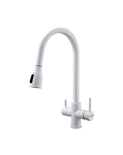 Смеситель для кухни Lange La214212-431 белый матовый Paulmark