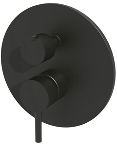 Смеситель для душа Light LIG019NO со встраиваемой частью чёрный матовый Paffoni