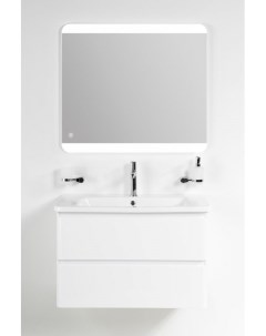 Мебель для ванной комнаты Albano Cer 105 см подвесная 2 ящика белая Belbagno