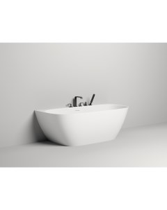Ванна из литьевого мрамора Sofia Wall S Sense 180x85 102513G белая глянцевая пристенная Salini