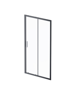 Душевая дверь Gem Solo 110х195 стекло прозрачное, профиль черный матовый Am.pm.