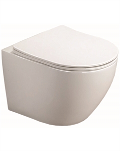 Унитаз подвесной безободковый Grado AZ-0046 SP 37 см, с крышкой микролифт, белый Azario