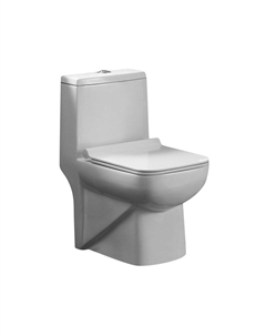 Унитаз напольный безободковый Zeno AZ-1169 36,5 см, с крышкой микролифт, белый Azario