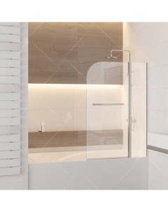 Шторка для ванны Screens SC 12 100 см прозрачное стекло профиль хром Rgw
