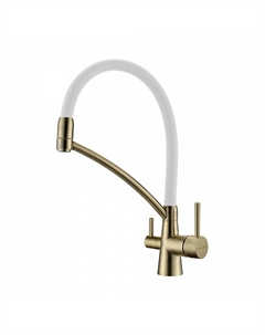 Смеситель для кухни Siegen Si213111-BRw белая бронза Paulmark