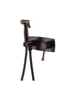 Гигиенический душ со смесителем Peretto LM6319RB черный кофе Lemark