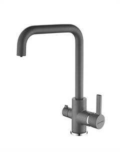 Смеситель для кухни Logas Lo213021-402 Серый металлик Paulmark
