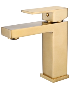 Смеситель для раковины Daheim AF8210G золото матовое Abber