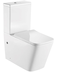 Унитаз-компакт AQ1263-00 с бачком и крышкой микролифт 36 см, белый Aquatek